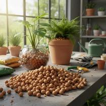 Argila expandida drenagem decoraçao 3 litros -Modelo 3222 - Gold Plant