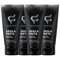 Argila Preta 30g (Máscara de Limpeza Facial) Kit 4 Bisnagas