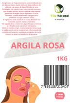 Argila Rosa 1Kg - Vila Natural - Vila Natural