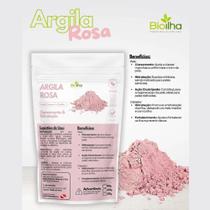 Argila rosa em pó - rosáceas e pele sensíveis - 200g