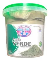 Argila verde 1 quilo esterelizada clarea e tonifica sua pele- global