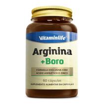 Arginina + Boro (com Aspártico E Zinco) 60cps Vitaminlife