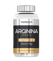Arginina Gold 100% Pura 3g Por Dose 60 Comprimidos Nutrilibrium