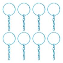 Argola 23mm Com 5 Elos Azul Bebe Chaveiro Bebe - 50 Peças Argola 23mm Com 5 Elos Azul Bebe Chaveiro Bebe - 50 Peças