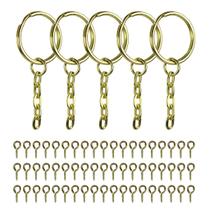 Argola 23mm Com Gancho Mini Pitão Rosqueável 9mm Dourado Com 500 Peças