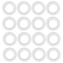 Argola 27mm Plástico Branco 4mm Espessura Para Artesanato 100 Unidades