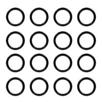 Argola 27mm Plástico Preto 4mm Espessura Para Artesanato 100 Unidades