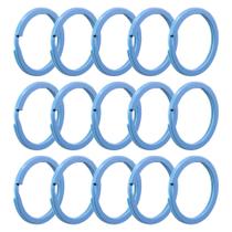 Argola 28mm Azul Bebe Italiana Resistente Para Lembrancinhas - 50 Unidades