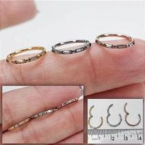 Argola aço baguete clicker dourada e rosé Argola aço baguete clicker dourada e rosé