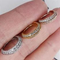 Argola aço cirúrgico conch duo crystal clicker - 11mm Argola aço cirúrgico conch duo crystal clicker - 11mm