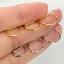 Argola aço confort - dourada - fecho clicker - 1,2mm Argola aço confort - dourada - fecho clicker - 1,2mm