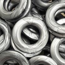 Argola Acrílico Cinza Claro 35mm 30pçs 114g Artesanato