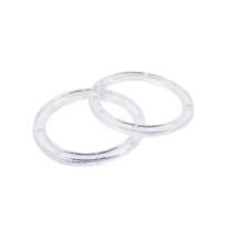 Argola Acrílico Transparente 50mm 30pçs 90g Argola Acrílico Transparente 50mm 30pçs 90g
