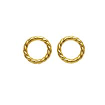 Argola Aro Grosso - Banhado em Ouro 18k
