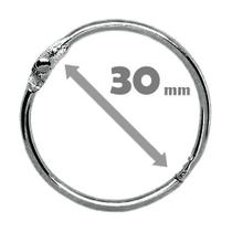 Argola Articulada - 30mm Prata (08UN) Argola Articulada - 30mm Prata (08UN)