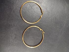 Argola banhada a ouro 6 cm Argola banhada a ouro 6 cm