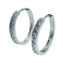 Argola Brilho Prata - Cod 928