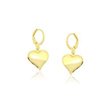 Argola Click Coração Banhado A 18k Antialérgio C/ Garantia