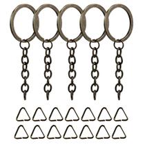 Argola Com Corrente Ouro Velho 32mm + Elo Triangulo 8mm - 20 Unidades