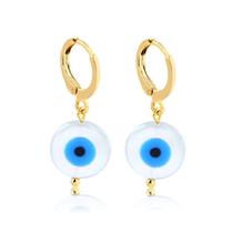 Argola com pingente olho turco