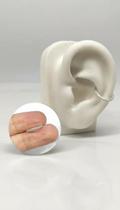 Argola Conch Cravejada Prata 925 12mm Argola Conch Cravejada Prata 925 12mm