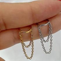 Argola de aço hélix correntes clicker dourada com pvd Argola de aço hélix correntes clicker dourada com pvd