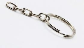 Argola de Chaveiro 22mm S/ Bater C/ Corrente Fina (100pçs) Cod1135