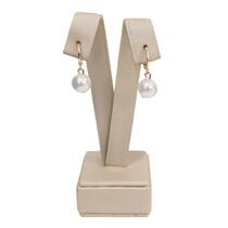 Argola de Clique Pérola Banhado à Ouro Argola de Clique Pérola Banhado à Ouro