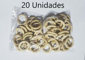 Argola de Madeira 40 mm para Artesanato Cor Marfim Natural