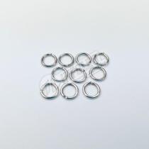 Argola de Metal 8mm Prata Niquel Aberta P/ Chaveiro - 10 unidades Argola de Metal 8mm Prata Niquel Aberta P/ Chaveiro - 10 unidades
