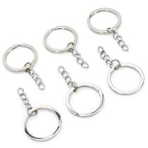 Argola de Metal com Corrente Círculo 30mm - 6 Unidades Argola de Metal com Corrente Círculo 30mm - 6 Unidades