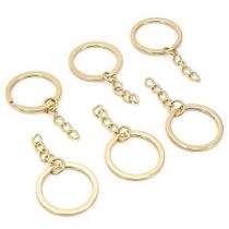 Argola de Metal com Corrente Círculo 30mm - 6 Unidades Argola de Metal com Corrente Círculo 30mm - 6 Unidades