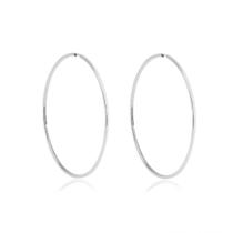 Argola de Prata Fio Quadrado Soft