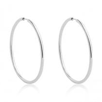 Argola de Prata Fio Redondo 5CM Argola de Prata Fio Redondo 5CM