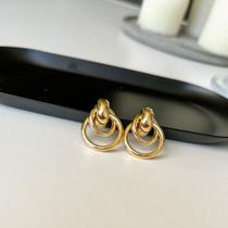 Argola dois elos banhada em ouro 18k Argola dois elos banhada em ouro 18k