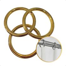 Argola Dourada Para Cortina Varão Simples Comum Ilhós Médio Fino 19mm Dourado Kit 10.20.30.40.50.100 Un