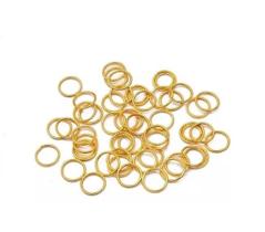 Argola Elo de Ferro 10mm Dourado - 300 peças - Importado