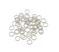 Argola Elo de Ferro com Abertura 10mm Prata com 100 peças Argola Elo de Ferro com Abertura 10mm Prata com 100 peças