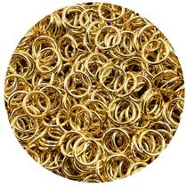 Argola Elo Metal Dourado 6mm 1000pçs 90g Chaveiro