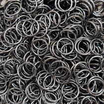 Argola Elo Metal Grafite 8mm 100pçs 13g Chaveiro