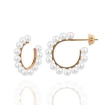 Argola em ouro 18k com pérolas Argola em ouro 18k com pérolas