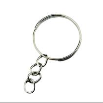 Argola Fina Prateada para Chaveiro (50 Un)