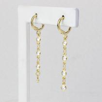 Argola Fio Pendente com Pontos de Luz - e