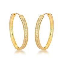 Argola g 2 fileiras de zircônia