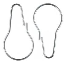 Argola Gancho Cortina 70X40Mm Metal Polido 100Pçs Mm Biju