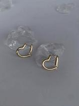 Argola Golden Heart - Banhado a Ouro