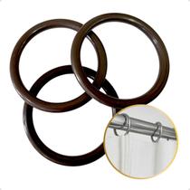 Argola Grossa Cortina 19mm + Ganchos 10 Pçs Cada - Várias Cores