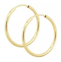 Argola Grossa Redonda De Ouro 18k - 750 Fio Grosso Argola Grossa Redonda De Ouro 18k - 750 Fio Grosso