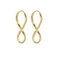 Argola Infinito Ouro Amarelo 18k - Ref: BROA000150