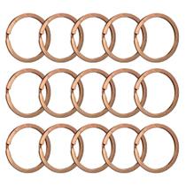 Argola Italiana 28mm Para Chaveiro Artesanato Rose Gold 50 Unidades